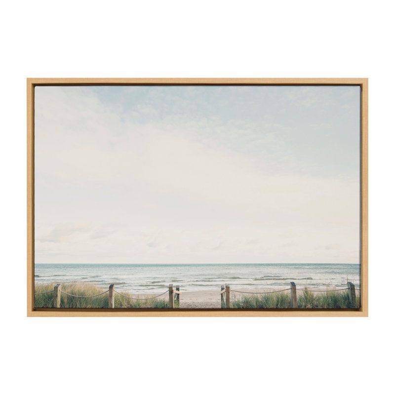 «Pale Sky» par Emiko et Mark Franzen, reproduction d'art sur toile encadrée, Encadré naturel, L 33 po x H 23 po