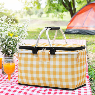 Panier à pique-nique pliable de grande capacité