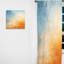 Miroir du désert II bleu et orange Risso - rideau moderne en velours - obscurcissant - 1 panneau-803044846