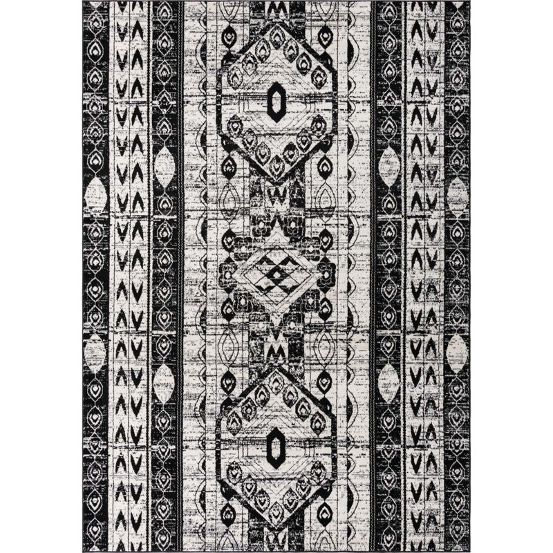 Ibaad Geometric Indoor Rug, Rectangle 7'1" x 10'