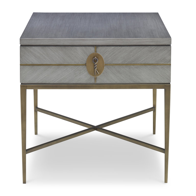 Longwood Solid Wood Top End Table with Storage