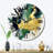 Green and Yellow Splash Wall Clock-93380358