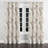 Modern Room Darkening Curtains - Pink Washed Geometry Grommet Curtain - 1 Panel-40089448-40089454