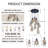 8 - Light Industrial Vintage Glass Cluster Chandelier Dimmable