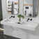 FRALIMK 19'' White Solid Surface Rectangular Bathroom Sink