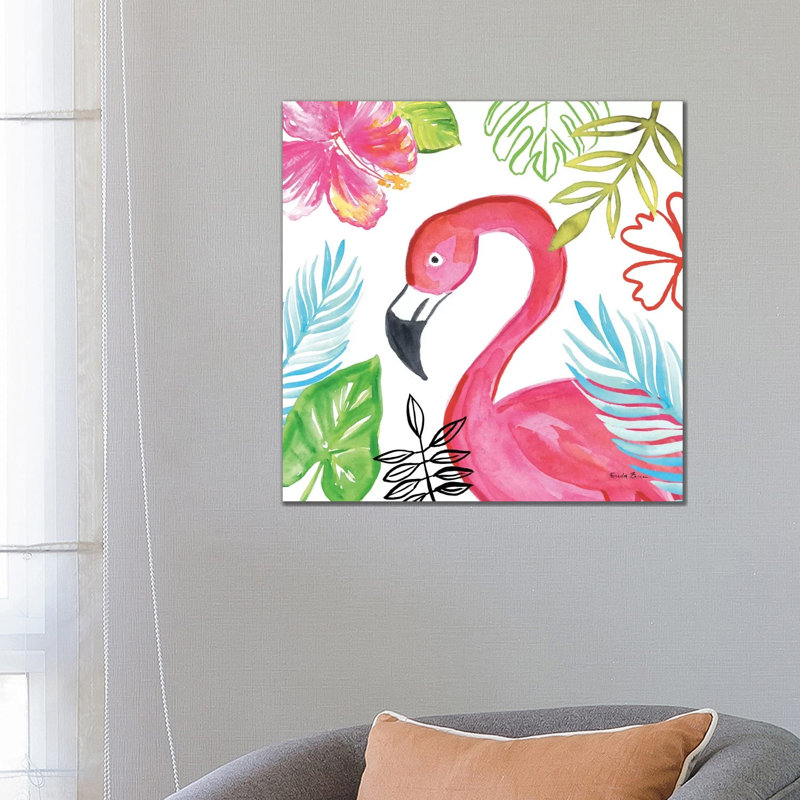 Tropicana IV by Farida Zaman - Wrapped Canvas Painting, 66.04cm H x 66.04cm W x 1.91cm D