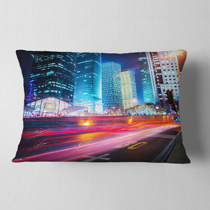 Coussin lombaire night scene cityscape photo city