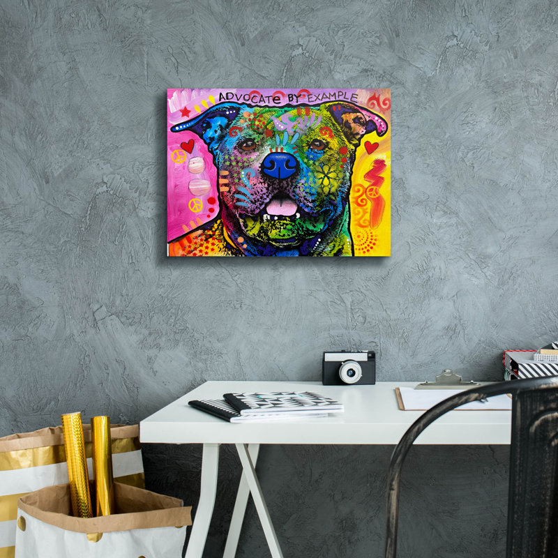 «Advocate By Exemple» par Dean Russo, art mural sur toile, H 12 po x l 16 po x P 0,75 po