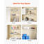 Ensemble de tablettes en fil métallique, 3 pi, ensemble de 2, tablettes murales en fil de fer, tablette de suspension en acier au carbone robuste, tablettes de rangement flottantes avec revêtement, pour placard, chambre à coucher, salon, bureau, garde-manger-130382405