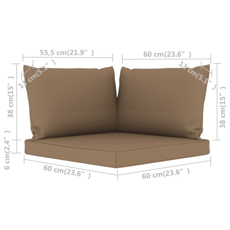 Coussin de siège / dossier d'extérieur