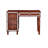 Cherry Color Bedroom Vanity And Stool - Storage Drawers, Elegant Design, Seat Cushion, Rubber Wood W/ Stylish Seat, + Poplar Veneer,