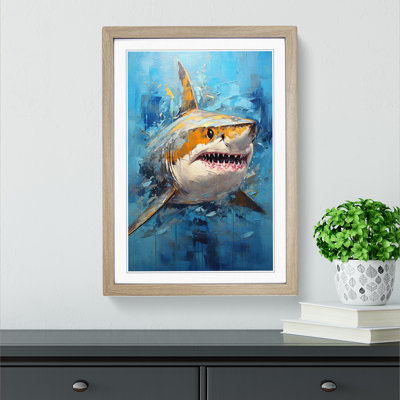 Shark Modern - Framed Print
