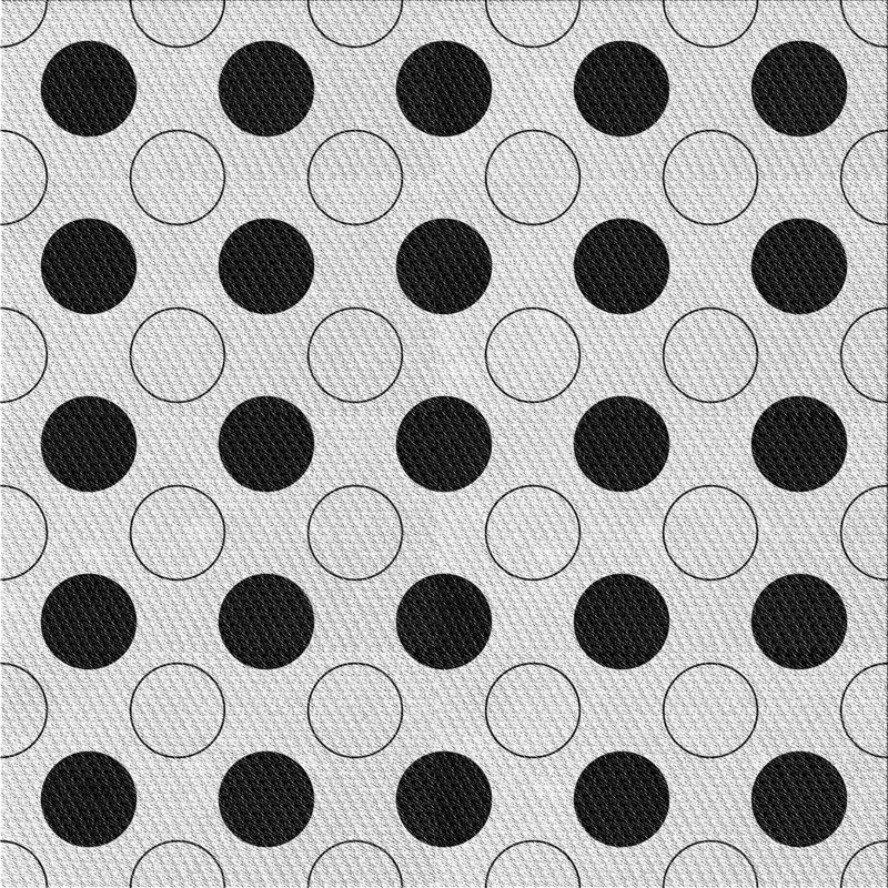 Tapis gris/bleu à motifs, Carré 8 pi