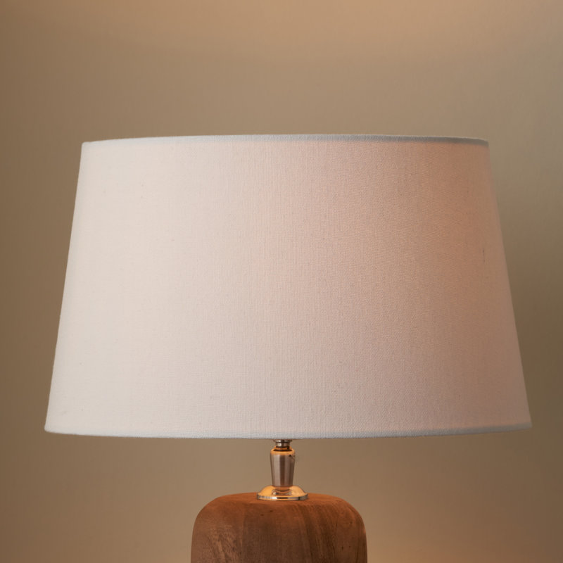 Lorin 18 cm H Empire Cotton Lamp Shade ( Screw On ), White