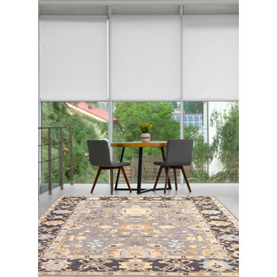 Tapis moderne gris Oushak 10 pi 3 po x 14 pi 2 po