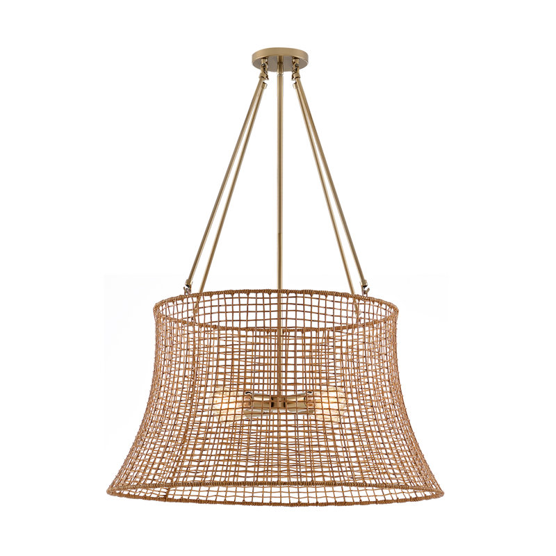 Lustre d'extérieur 4 lumières Ciara Esmeray, Bronze brillant