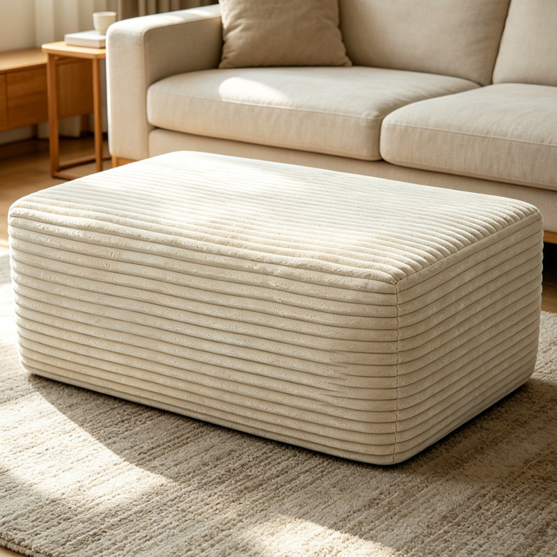 Tabouret décoratif, repose-pieds moderne avec repose-pieds, repose-pieds rembourré, repose-pieds, repose-pieds, pièce modulaire simple pour canapé modulaire