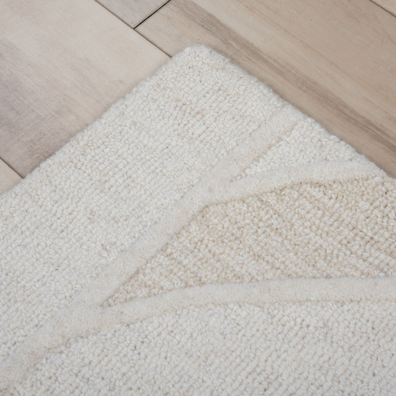 Tapis 100% laine touffeté à la main, Rectangle 5 pi x 7 pi 6 po