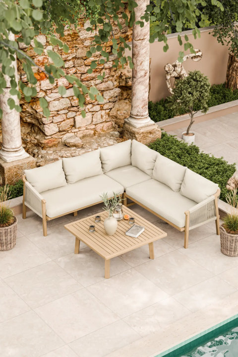 Roma 5 Seater Rope Triple Lounge Set