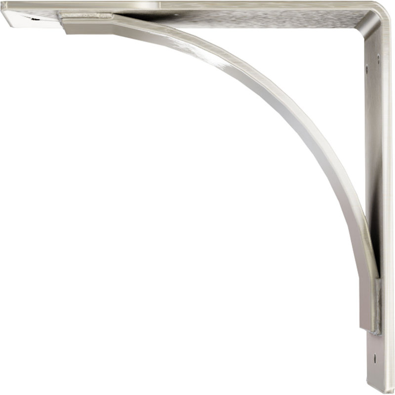 14" Stainless Steel Industrial Bracket for Shelving and Countertops