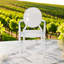 Modern Clear Plastic Dining Chair - Stackable Side Chair for Kitchen, Dining Room, Office and Indoor & Outdoor Use