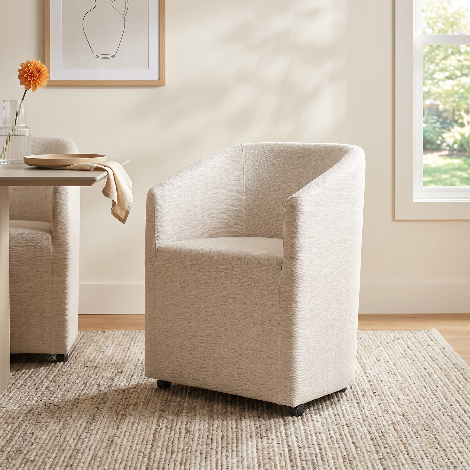 Enna Dining Chair, White
