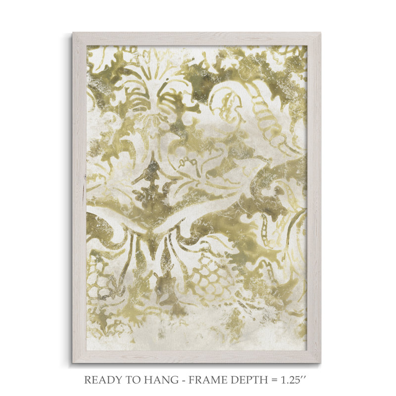 " Ancient Tile II " by Paul Cezanne, 44" H x 32" W x 1.25" D, White Framed Canvas, No Mat