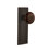 Mission Plate with Brown Porcelain Door Knob