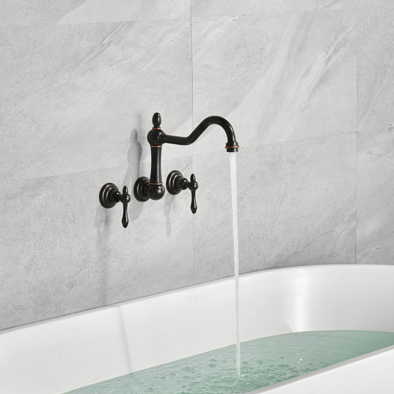 2 Handle Bathroom Bath Faucet, Oil Rubbed Bronze