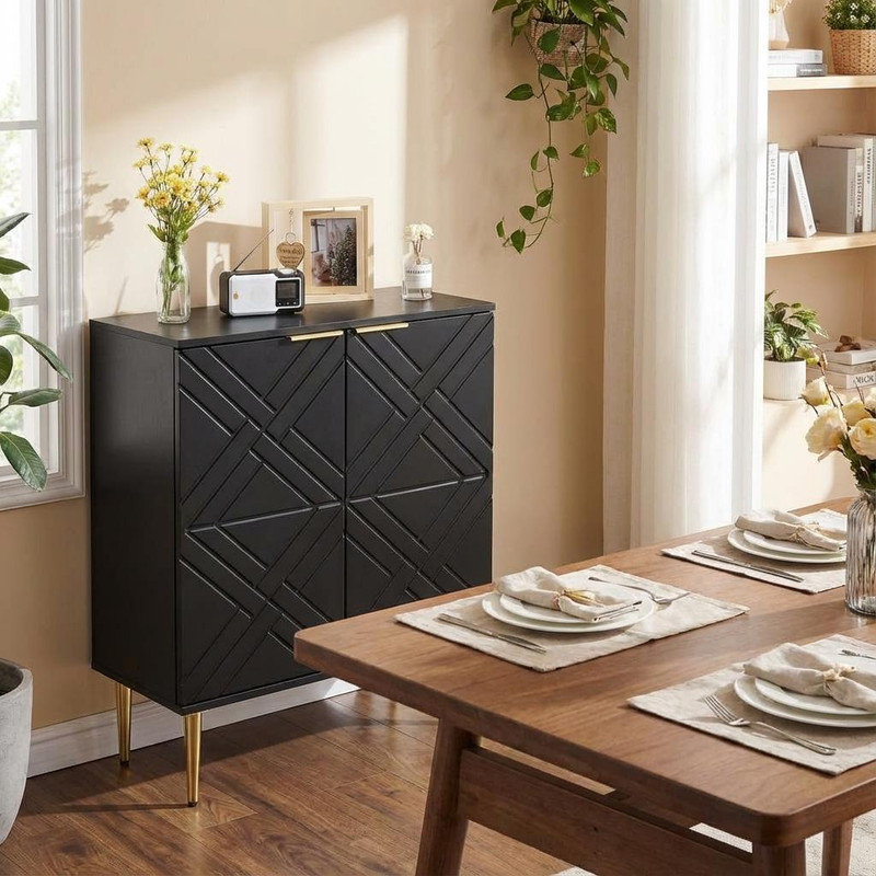 39.9cm Sideboard, Black