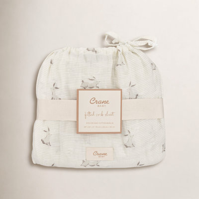 Garcia Organic Cotton Bunny Crib Sheet