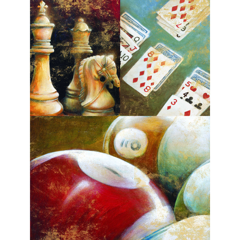 «Game Room Games 2», reproduction sur toile tendue, L 36 po x H 48 po