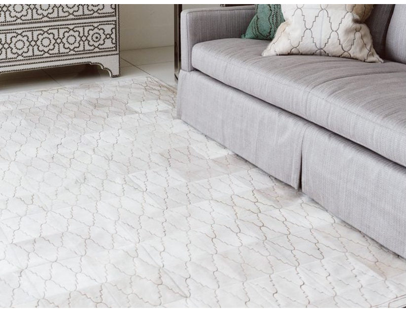 Art Hide Cowhide Area Rug in Gray, Rectangle 6' x 9'