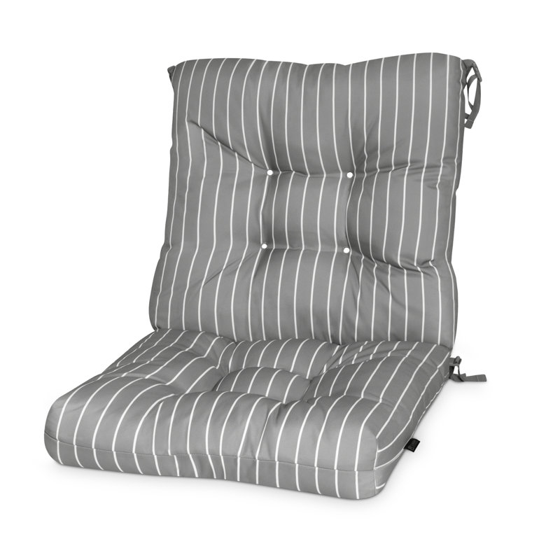 Coussin de siège / de dossier d'intérieur / d'extérieur, Brume de lune rayée