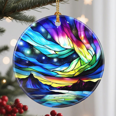 Christmas Ornaments, 2.8 Inch Ceramic Hanging Ornament, Christmas Tree Ornaments, Xmas Decorations, Holiday Decorations, Holiday Party Gifts, And Xmas