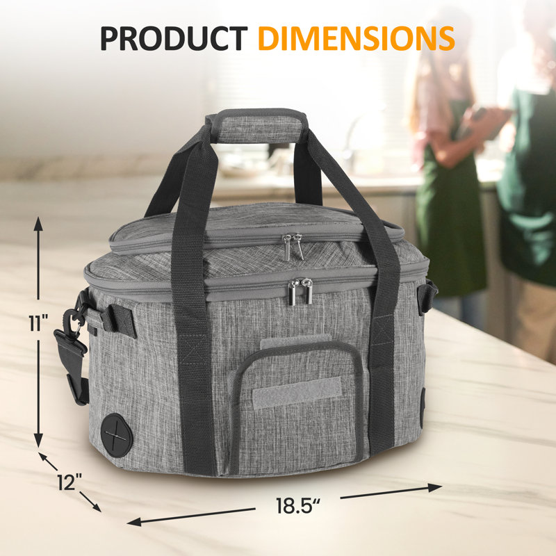 Sac de transport pour mijoteuse de 6 à 8 pte, gris