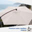 Parasol de patio 10 ', extérieur décalé avec poignée pliable -1099001146