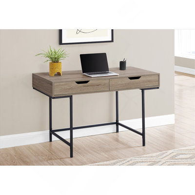 Bureau d'ordinateur moderne avec rangement pratique et design contemporain pour le bureau à domicile.