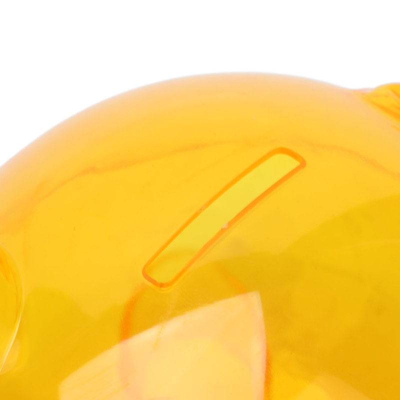 Tirelire en plastique transparent pour enfants, H 4,33 po x l 3,54 po x P 3,54 po