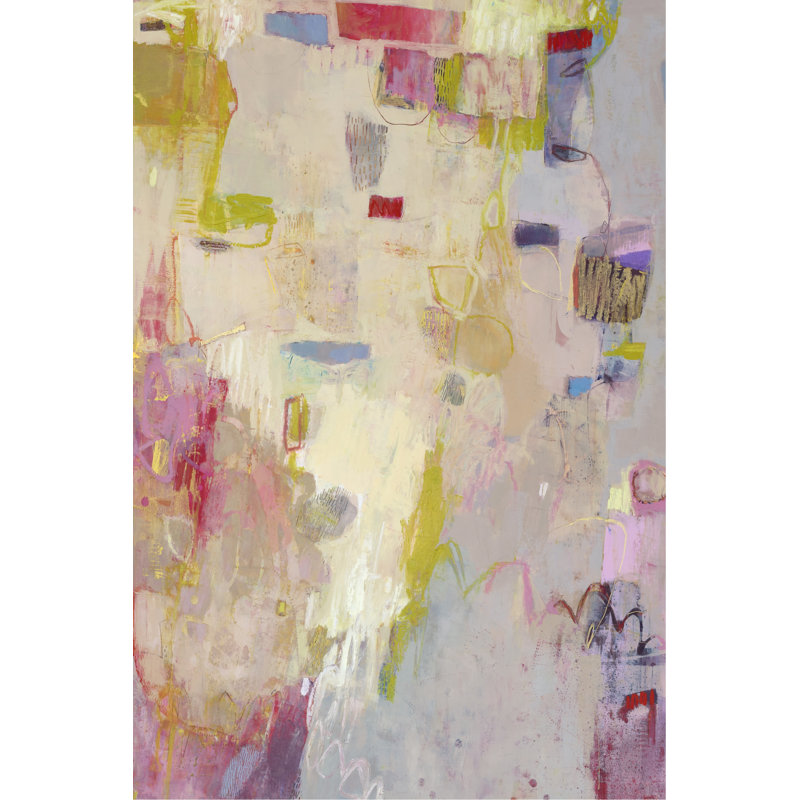 Moli - Painting on Canvas, 122cm H x 81cm W, Black Floater Framed