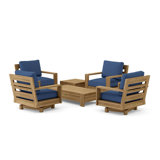 Madera Outdoor 14 - Piece Teak Conversation Set