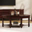 Table basse ovale avec tiroir et tablette de rangement, table d'appoint pour le salon-114224064