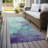 Julian Blue Washable Indoor-Outdoor Rug - -455362751