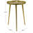 Ilay Aluminum Metal Side End Accent Table with Tray Top-2013646852