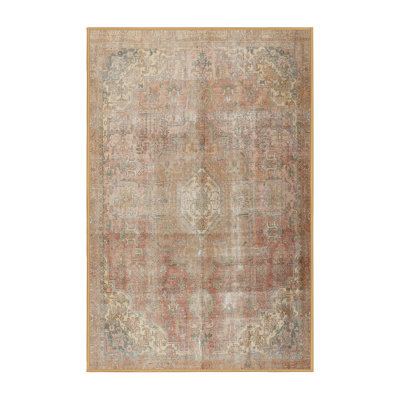 Beige en laine de style oriental keghon/rose clair Tapis décoratif