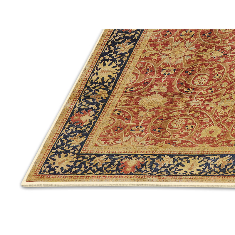 Tapis oriental bleu / bleu, Rectangle 5 pi x 8 pi
