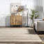 Tapis rayé beige tissé à la main Stockton Springs-24810298