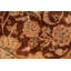 Tapis brun foncé en laine à motif oriental fait à la main 6 pi 2 po x 9 pi 4 po Bellwood