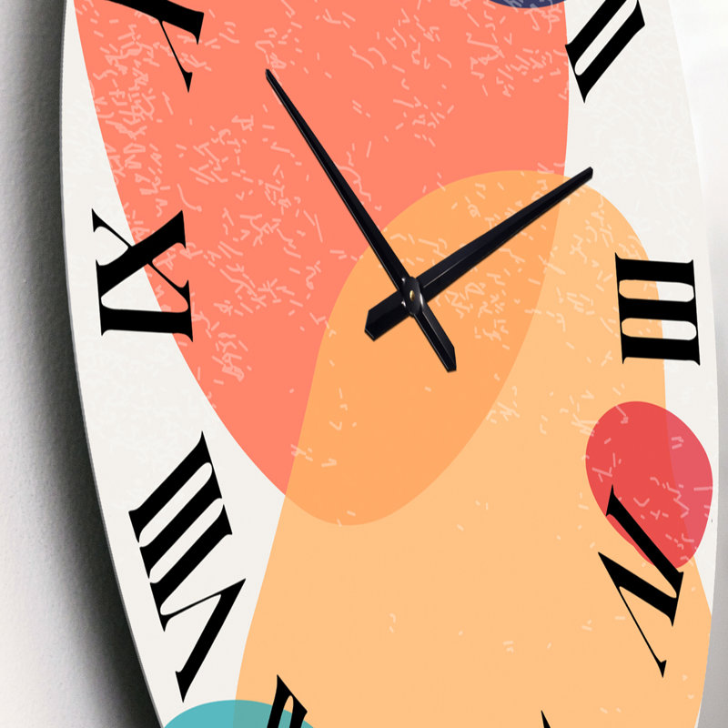 Minimal élémentaire organique et géométrique compostions XXIII - horloge murale moderne, Petit