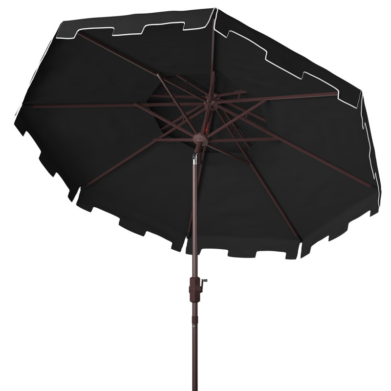 Parasol de plage 8,5 pi Towerside, Noir / blanc